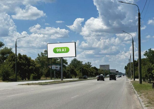 Щит 6x3,  Набережна, Суха Московка, напрямок до греблі Дніпрогес