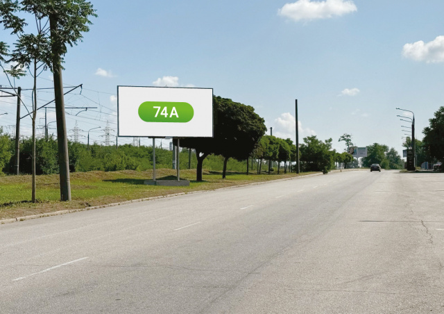 Щит 6x3,  вул.Тюленіна, в строну пр.Соборний, навпроти автосалона