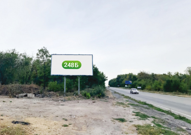 Щит 6x3,  траса Харків - Сімферополь, 800 м. від поста ДАІ