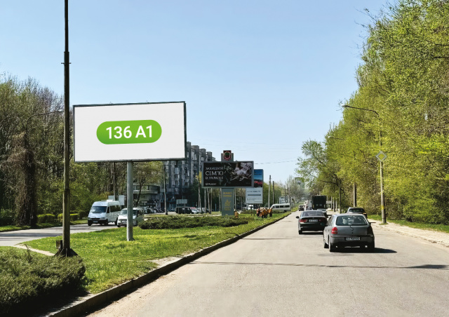 Щит 6x3,  вул.Космічна, Складська, вїзд в місто