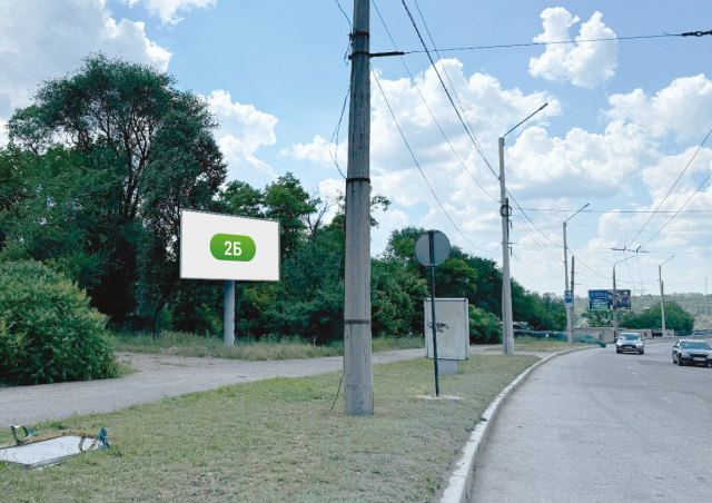 Щит 6x3,  пр.Соборний, вїзд на греблю